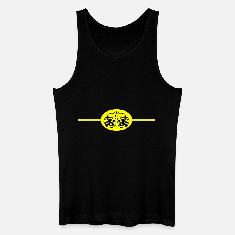 Bier Element - Männer Bio Tank Top - Schwarz