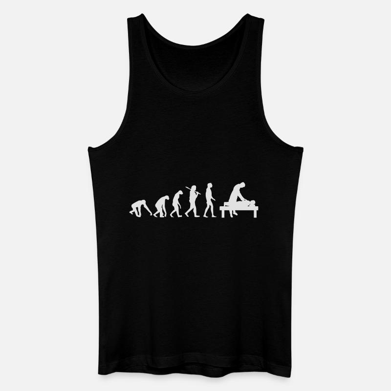 BURNOUT EVOLUTION - Männer Bio Tank Top - Schwarz