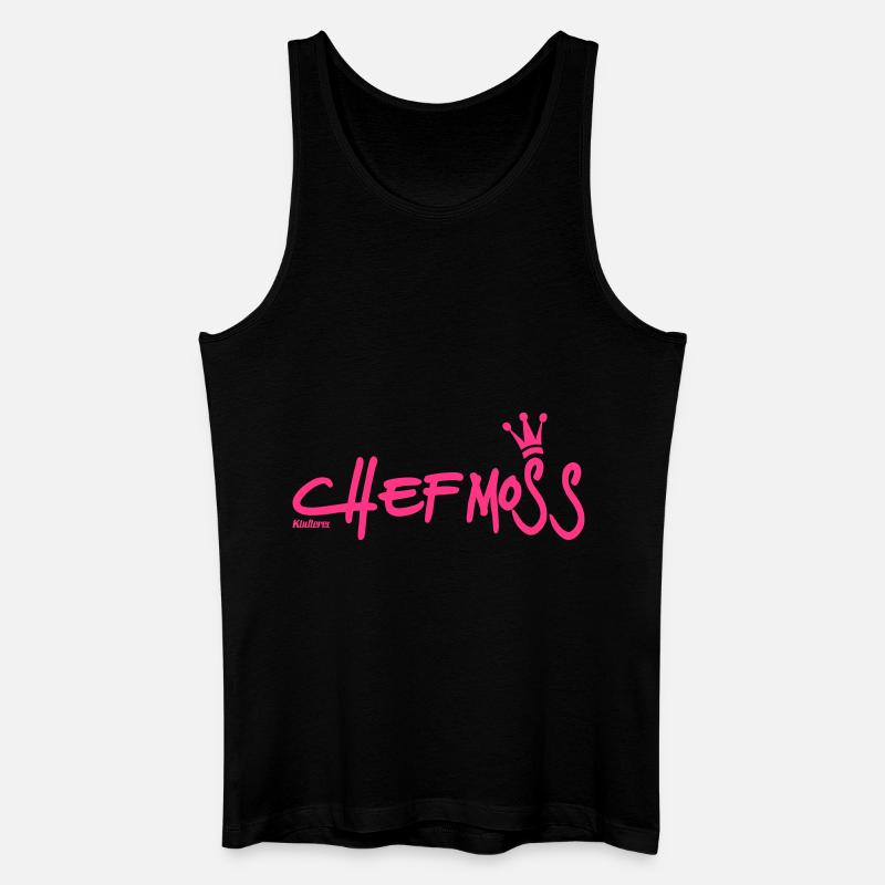 Chefmoss - Männer Bio Tank Top - Schwarz