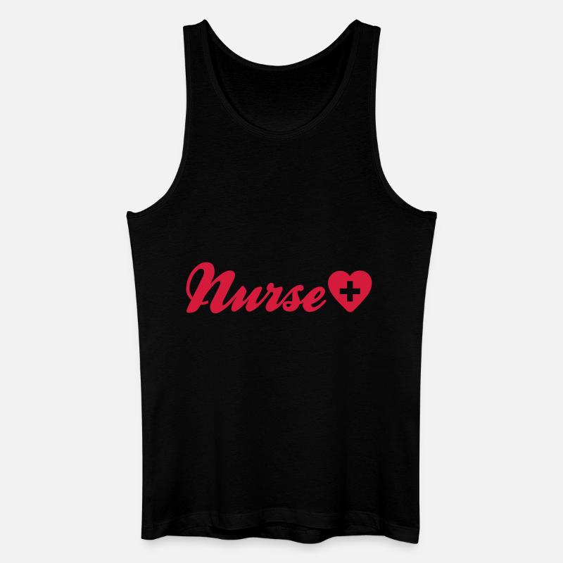 nurse - Männer Bio Tank Top - Schwarz