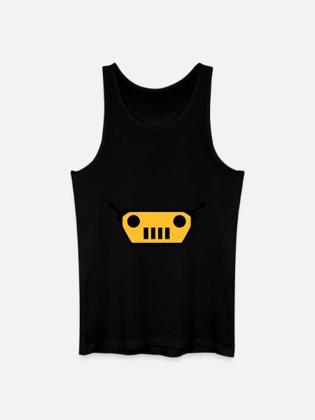 Cool Robot Face Design - Men’s Organic Tank Top - black