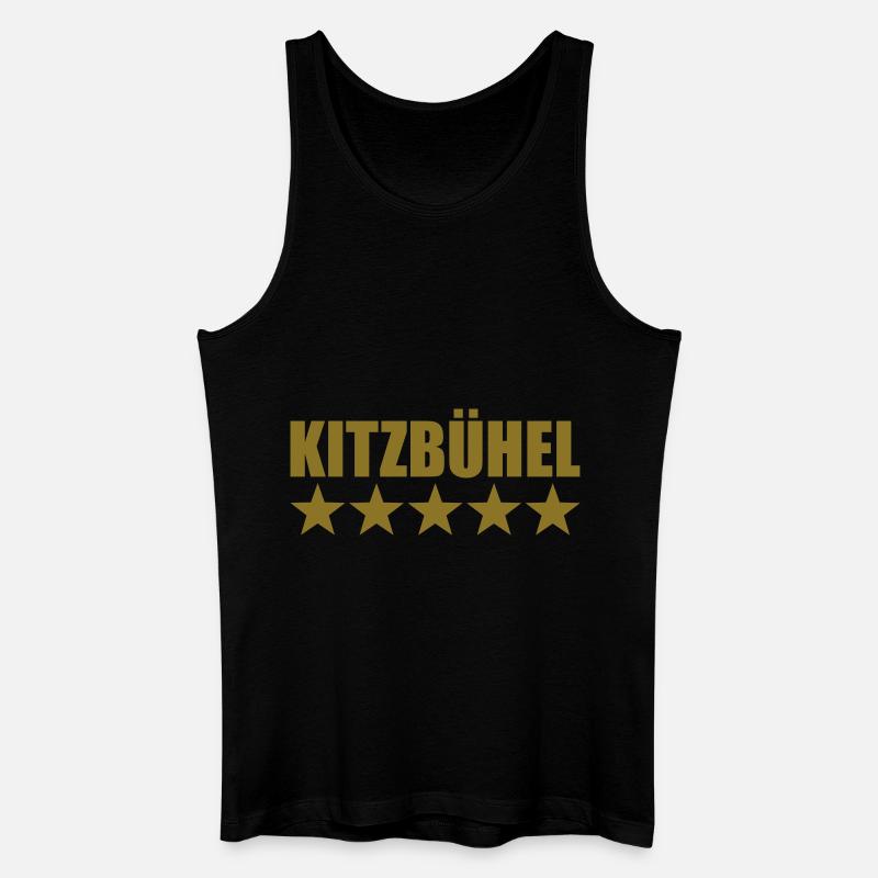 Kitzbühel - Männer Bio Tank Top - Schwarz