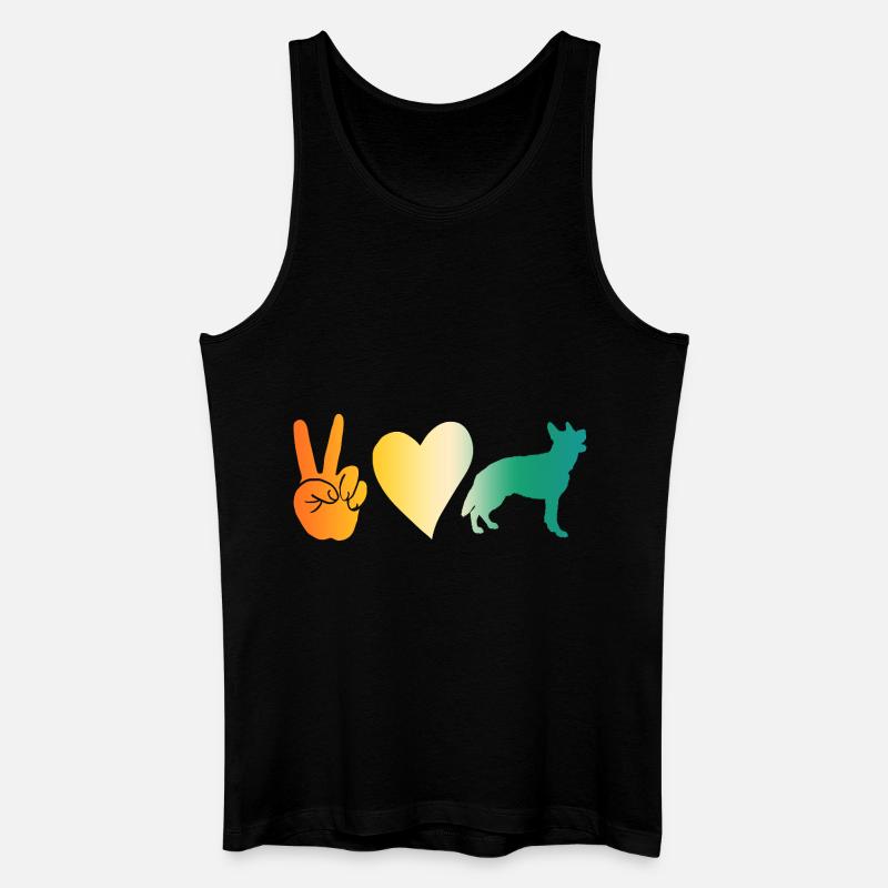 Hund Deutscher Schäferhund - Männer Bio Tank Top - Schwarz