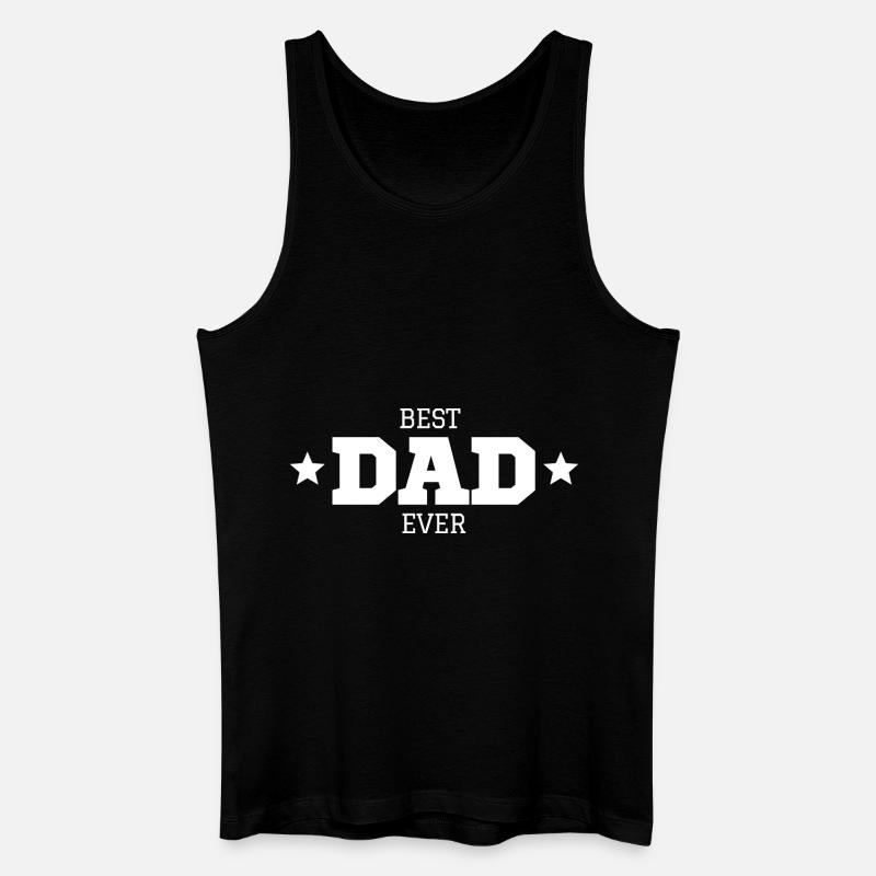 Best Dad Ever - Männer Bio Tank Top - Schwarz