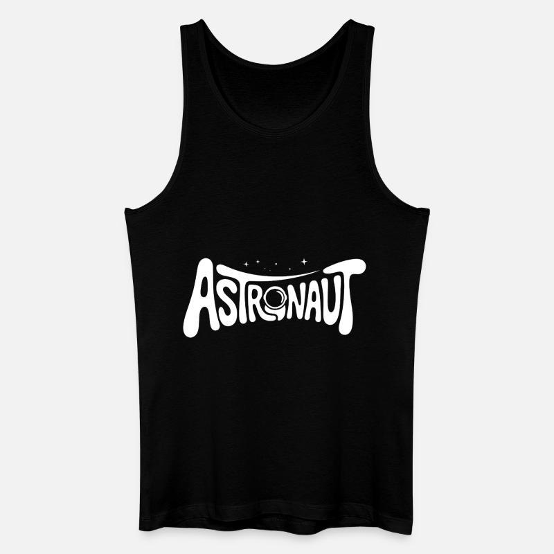 Astronaut - Cooles Astonomy-Logo - Männer Bio Tank Top - Schwarz