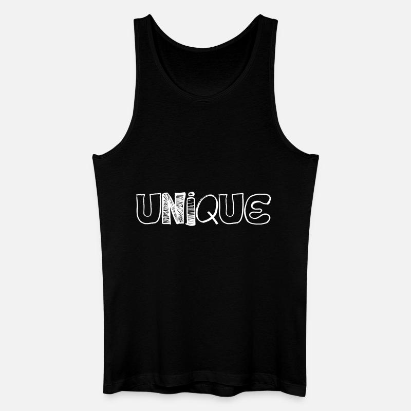 Einzigartig - Männer Bio Tank Top - Schwarz