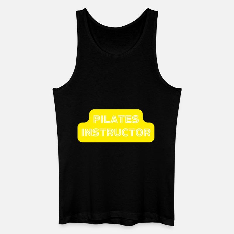Instructeur de Pilates Professeur - Débardeur bio Homme - noir