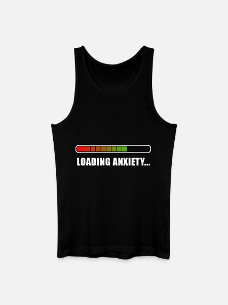 Loading Anxiety... - Men’s Organic Tank Top - black