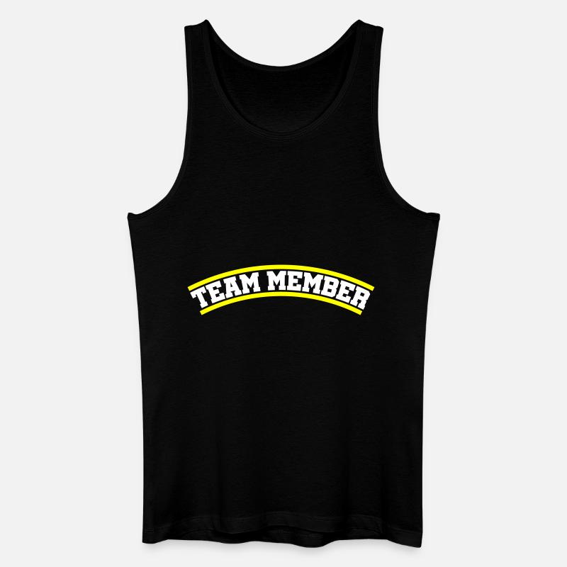 Team Mitglied - Männer Bio Tank Top - Schwarz