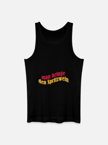 Spritzwein - Männer Bio Tank Top - Schwarz