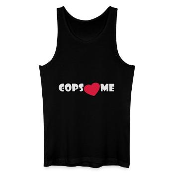 COPS LOVE ME - Men’s Organic Tank Top - black - Front