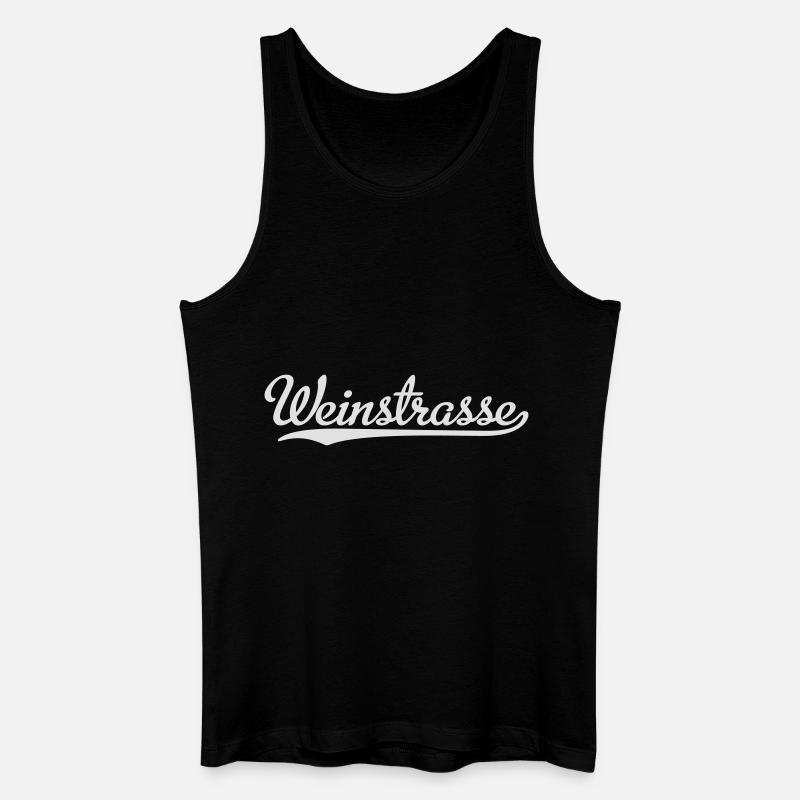 Weinstrasse - Männer Bio Tank Top - Schwarz