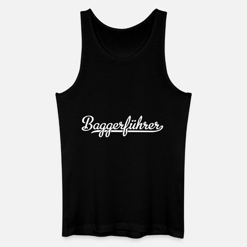 Baggerführer - Männer Bio Tank Top - Schwarz