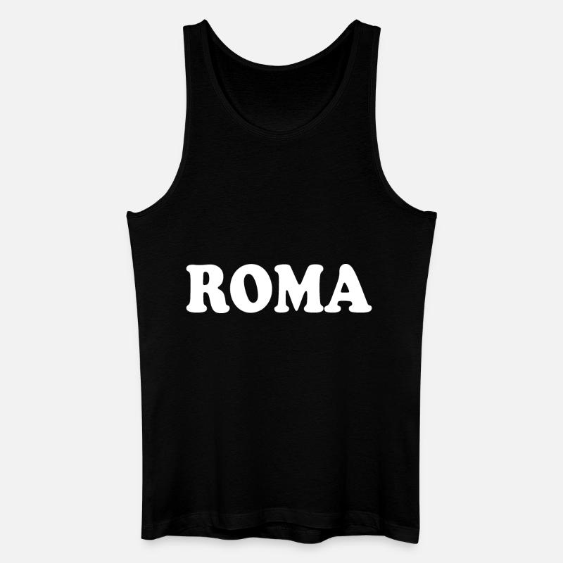 Rom - Männer Bio Tank Top - Schwarz