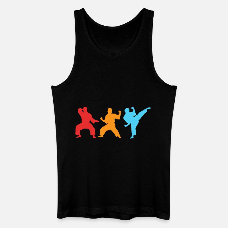 Jiu Jitsu Selbstverteidigung - Männer Bio Tank Top - Schwarz