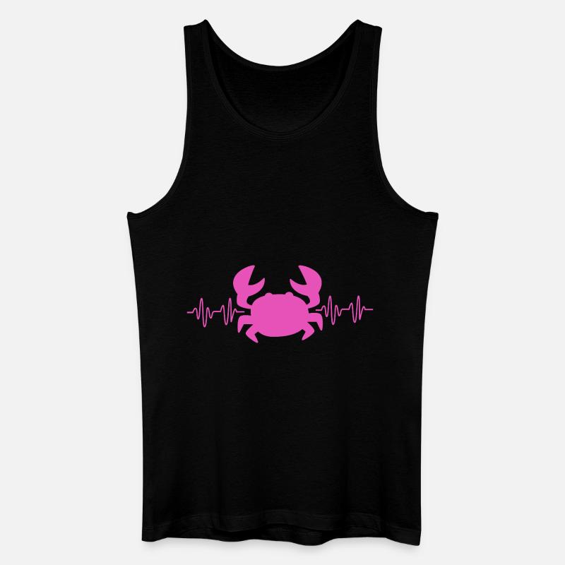 Krabbe - Männer Bio Tank Top - Schwarz