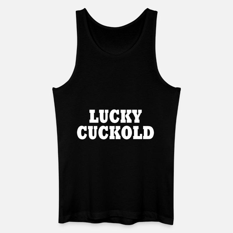 Lucky cuckold - Männer Bio Tank Top - Schwarz