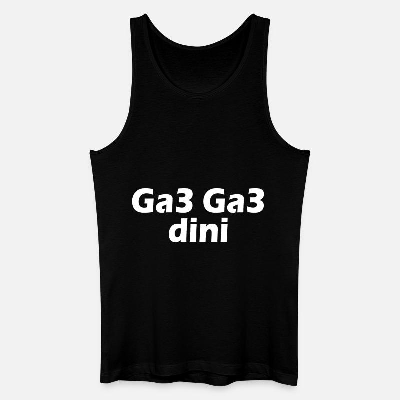 Ga3 ga3 dini - Débardeur bio Homme - noir