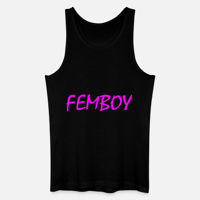 Femboy - Männer Bio Tank Top - Schwarz