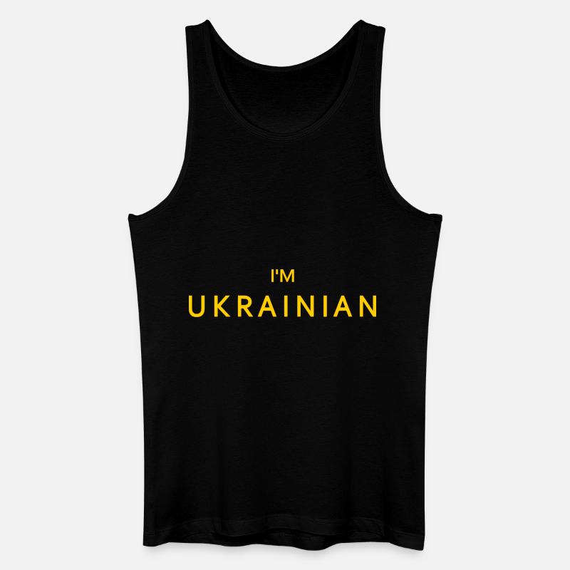 Ukraine - Männer Bio Tank Top - Schwarz