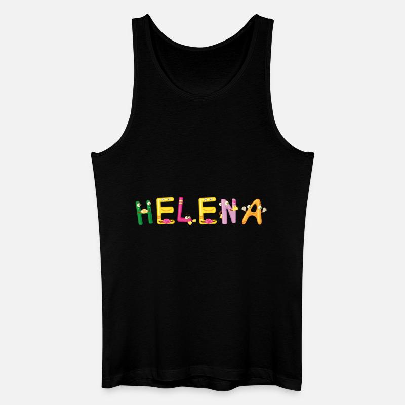 Helena - Männer Bio Tank Top - Schwarz
