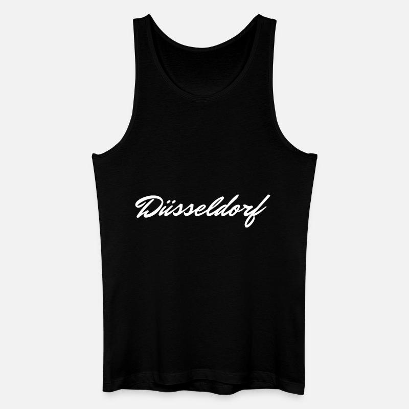 Düsseldorf - Männer Bio Tank Top - Schwarz