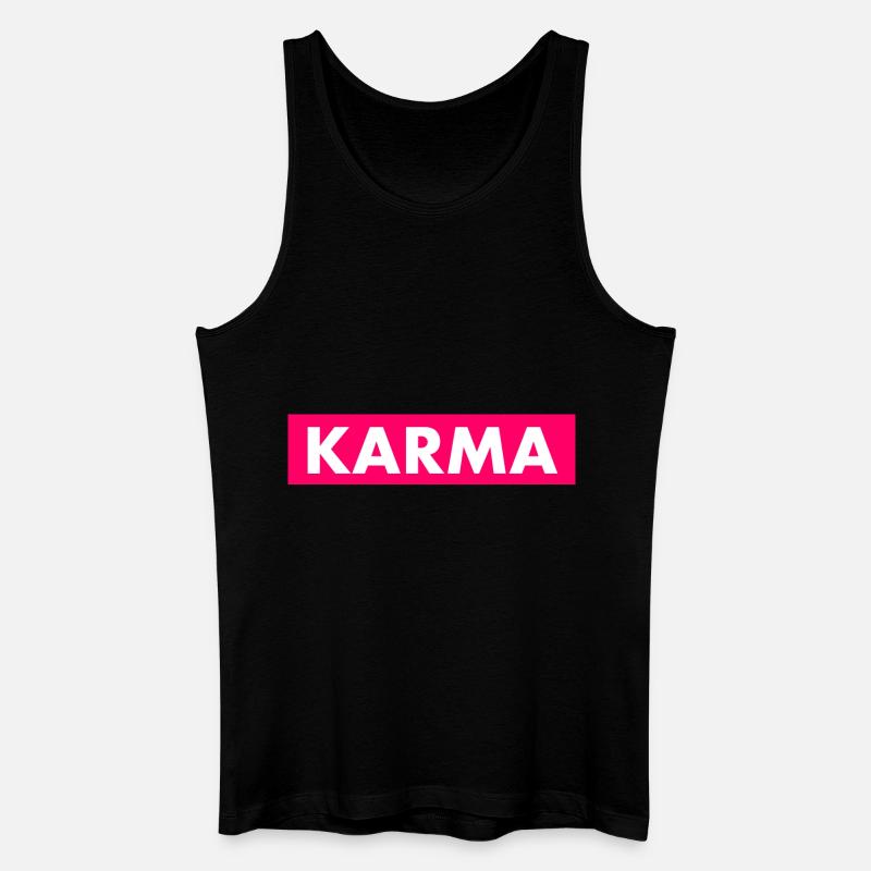 Karma - Männer Bio Tank Top - Schwarz