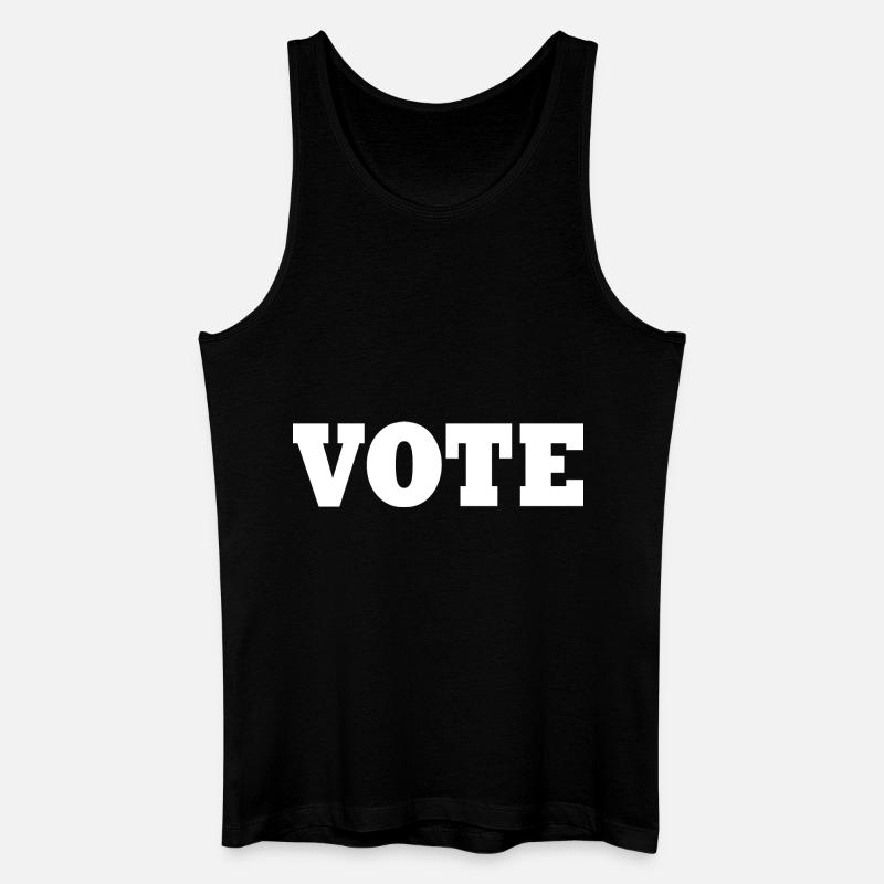 Vote - Männer Bio Tank Top - Schwarz