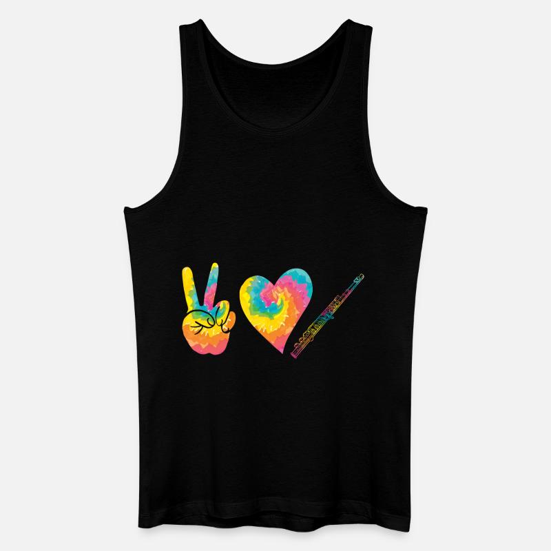 Flötist Querflöte - Männer Bio Tank Top - Schwarz