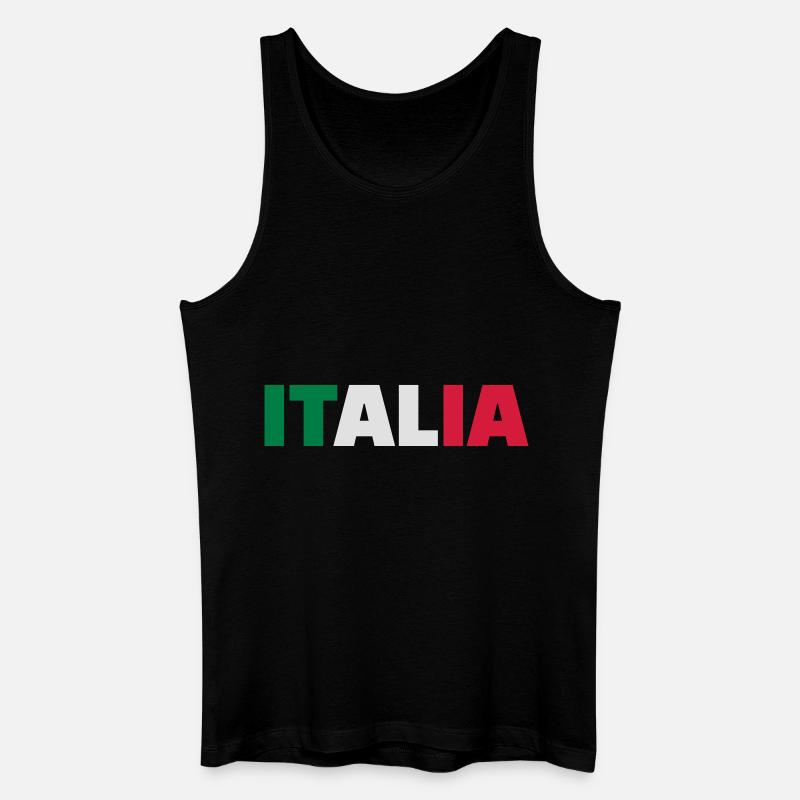 Italien - Männer Bio Tank Top - Schwarz