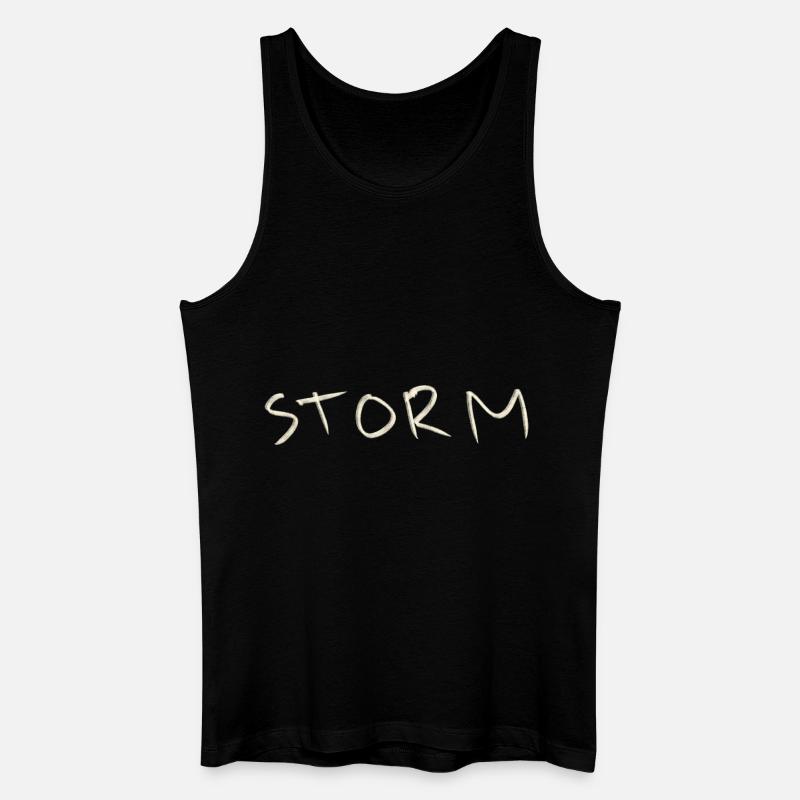 Storm - Männer Bio Tank Top - Schwarz