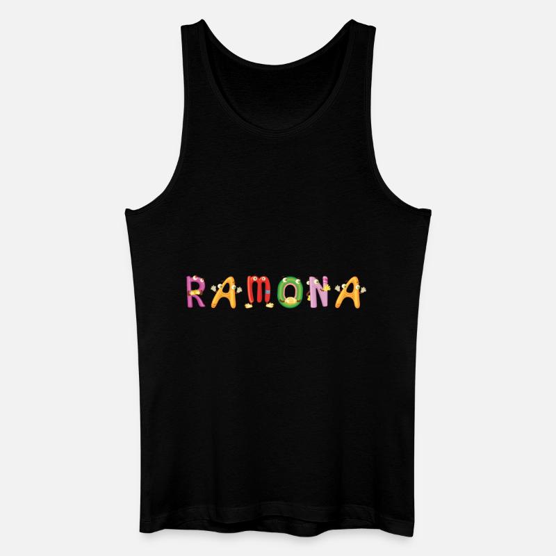 Ramona - Männer Bio Tank Top - Schwarz