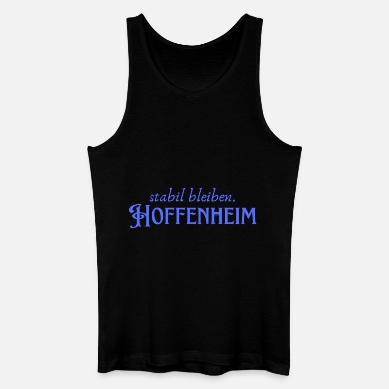 Stabil bleiben Hoffenheim - Männer Bio Tank Top - Schwarz