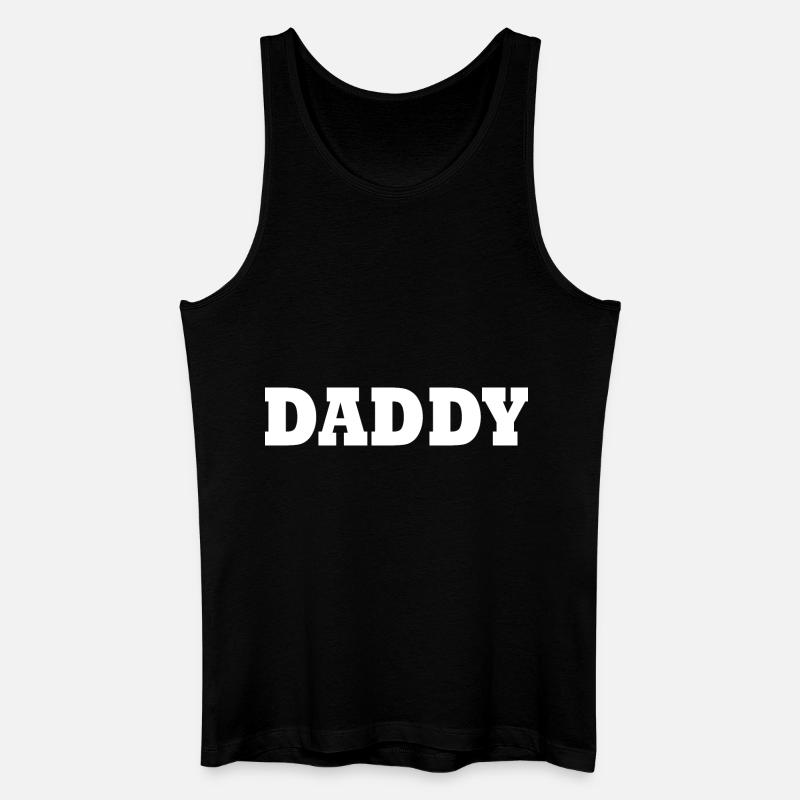 Daddy - Männer Bio Tank Top - Schwarz