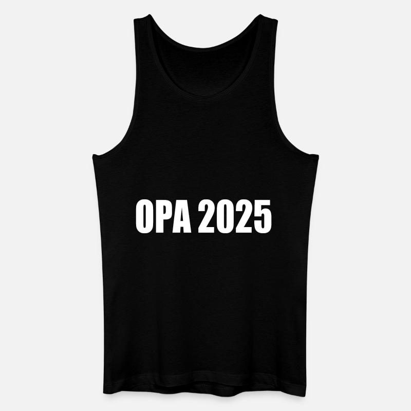 Opa 2025 - Männer Bio Tank Top - Schwarz