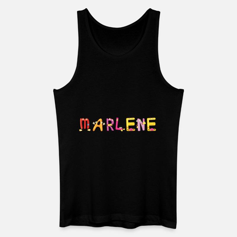 Marlene - Männer Bio Tank Top - Schwarz