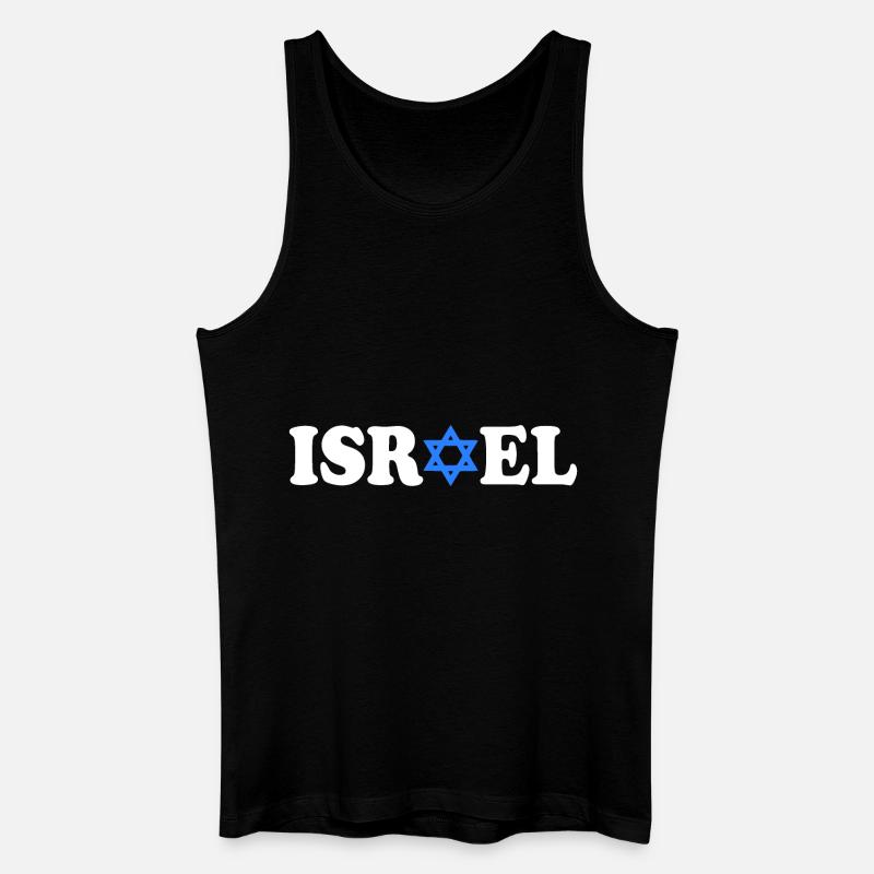 Israel - Männer Bio Tank Top - Schwarz