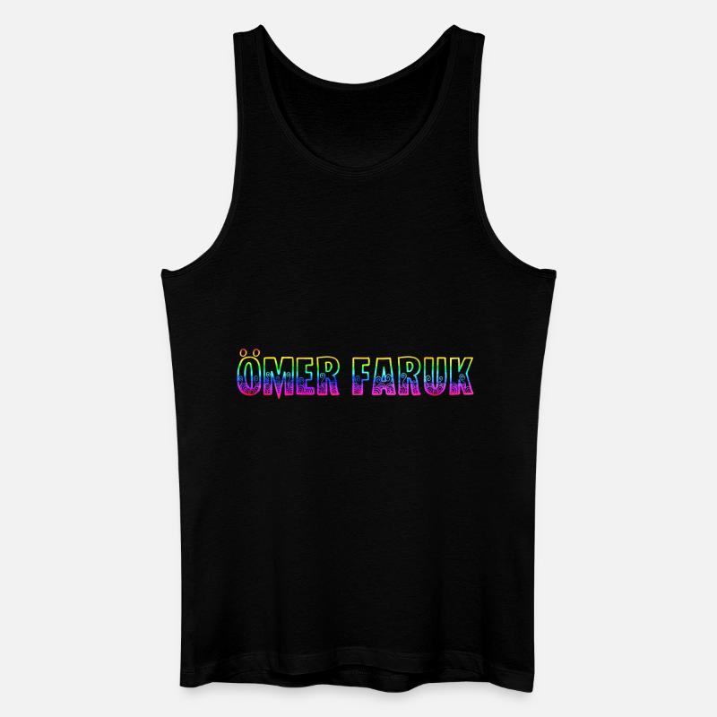ömer faruk rs regenbogen - Männer Bio Tank Top - Schwarz