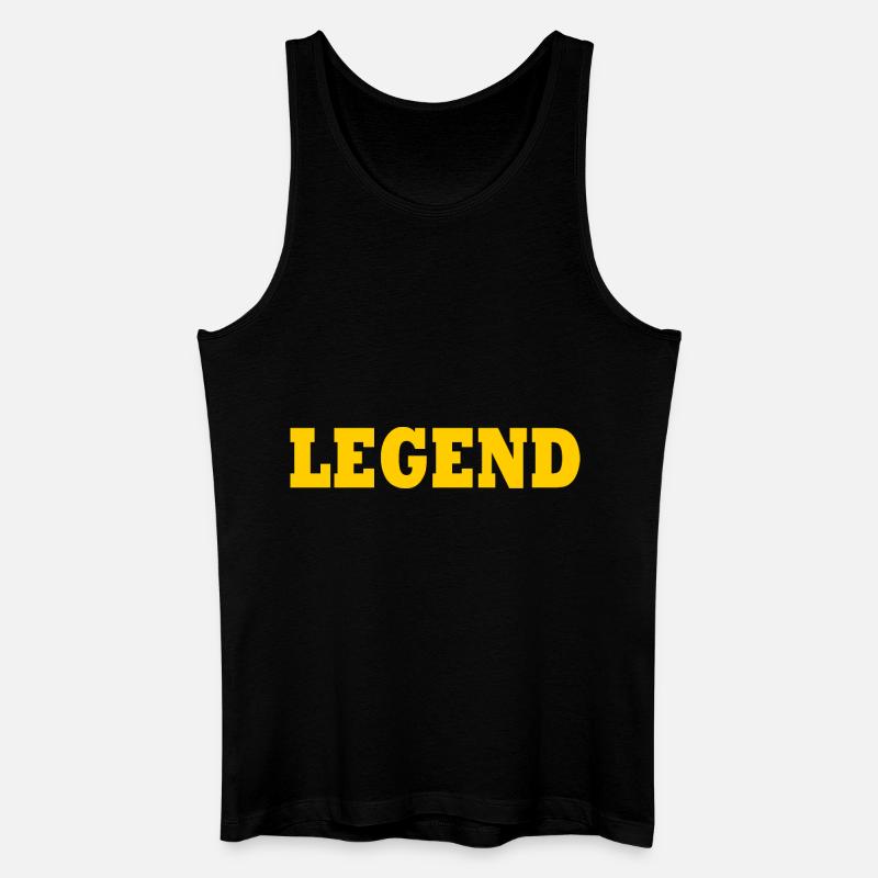 Legend - Männer Bio Tank Top - Schwarz