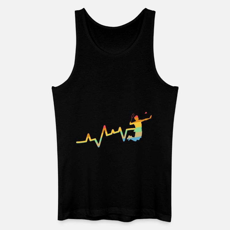 Federball Evolution Badminton - Männer Bio Tank Top - Schwarz