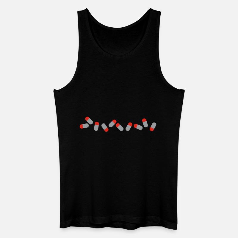 Pillen - Männer Bio Tank Top - Schwarz
