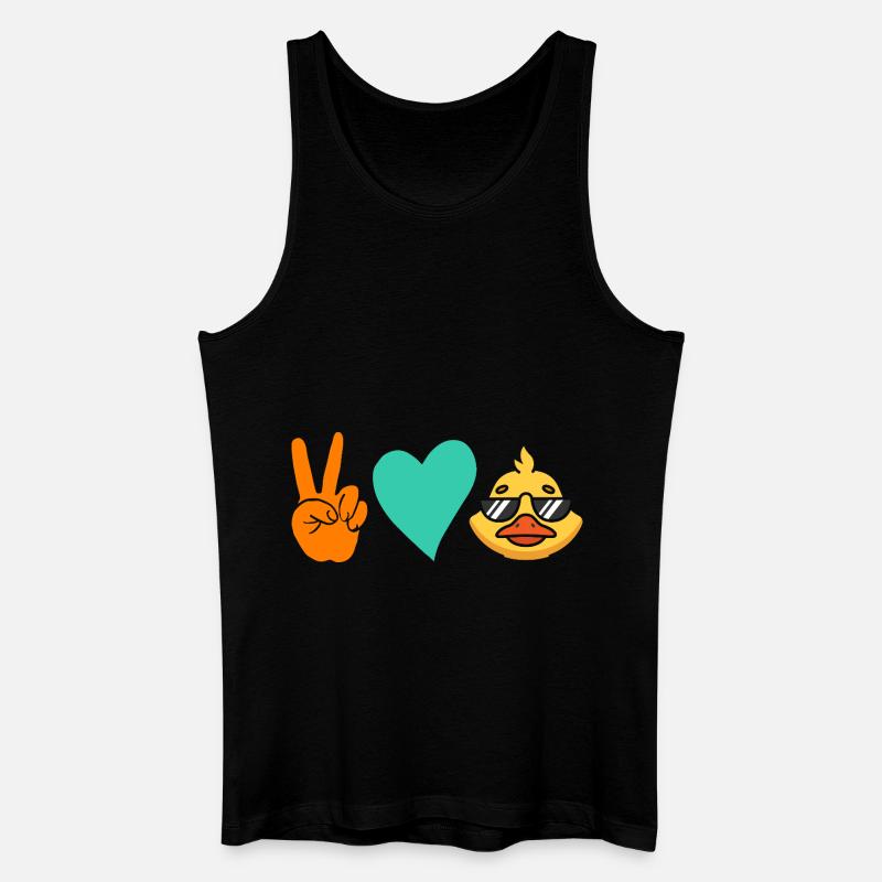 Enten - Männer Bio Tank Top - Schwarz