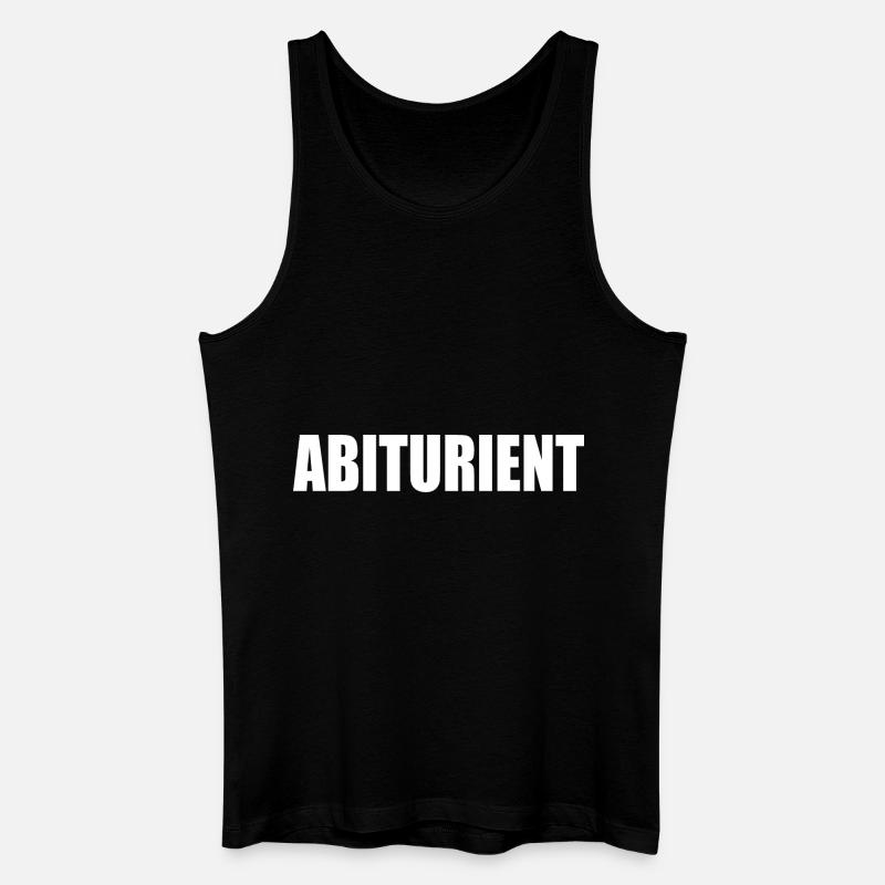 abiturient - Männer Bio Tank Top - Schwarz