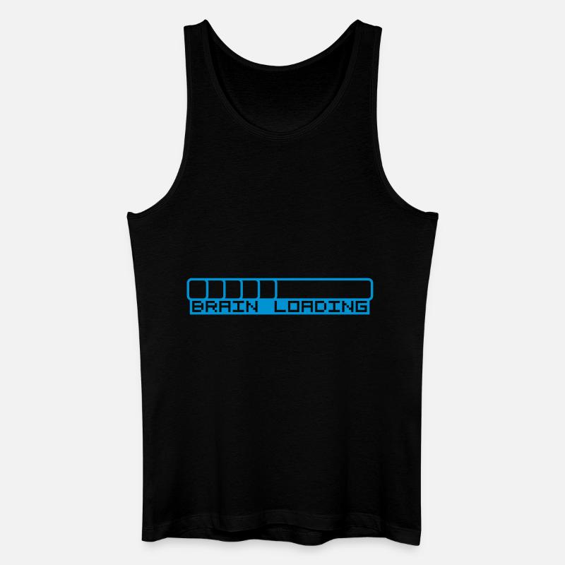 Brain Loading Bar - Männer Bio Tank Top - Schwarz