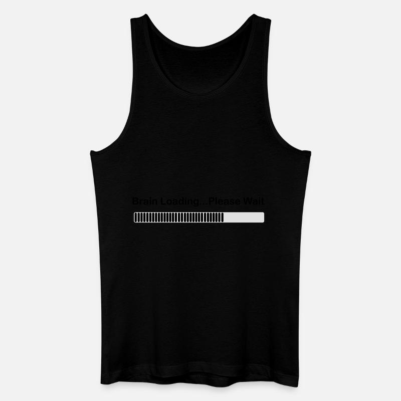 brainloading - Männer Bio Tank Top - Schwarz