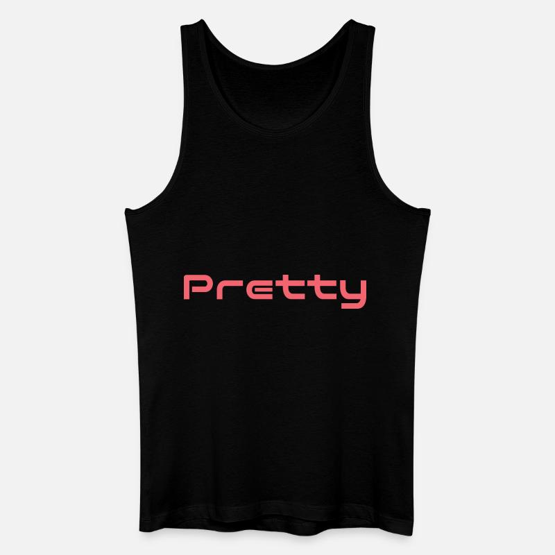 Pretty - Männer Bio Tank Top - Schwarz