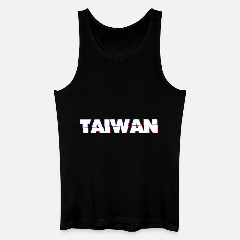 Taiwan - Männer Bio Tank Top - Schwarz