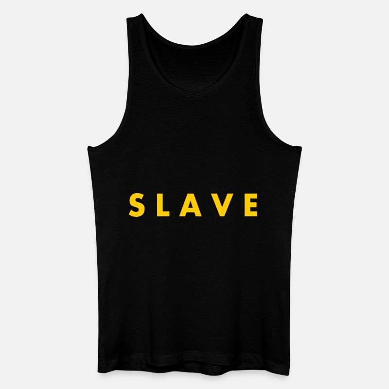 Slave - Männer Bio Tank Top - Schwarz