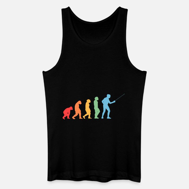 Fechter Evolution Fechten - Männer Bio Tank Top - Schwarz
