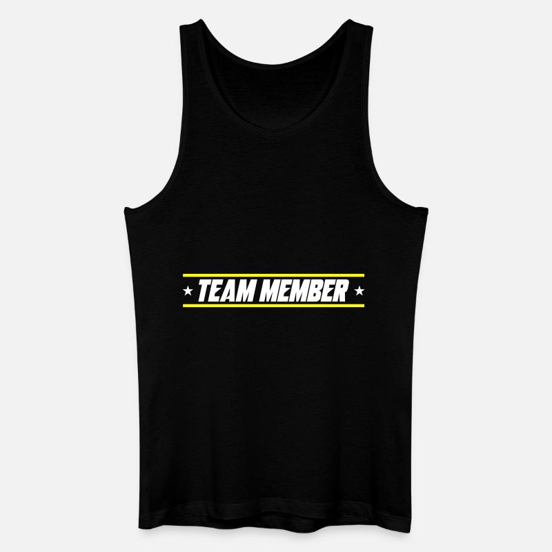 Team Mitglied - Männer Bio Tank Top - Schwarz